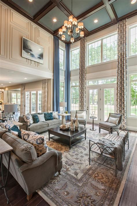 Toll Brothers At Hasentree Nc Glam Style Living Room Luxury Living