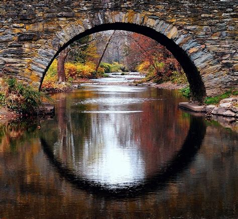 Callicoon Reflection Stone Arch Bridge Over The West Branc Flickr