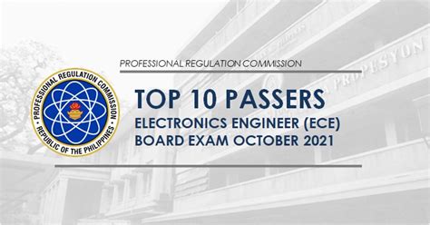 Top 10 Passers October 2021 Ece Board Exam Result