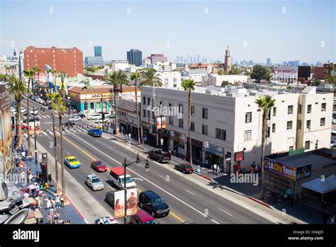 Hollywood Boulevard Los Angeles Road High Resolution Stock Photography