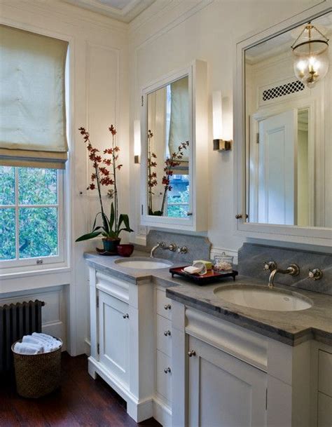 It features the look of an upscale framed mirror, is handmade from real wood, and sits closer to the wall than any. Porthole Mirrored Medicine Cabinet : Amazing transitional ...