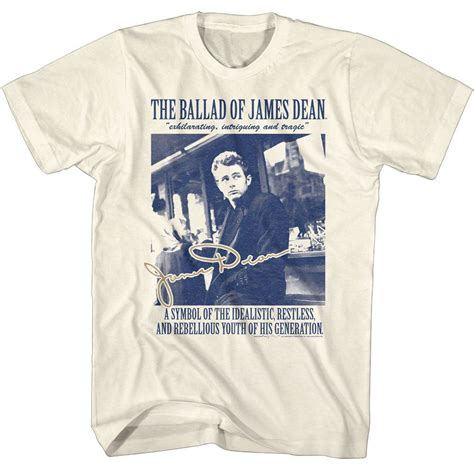 James Dean James Dean The Ballad Of T Shirt 446527 Rockabilia Merch Store