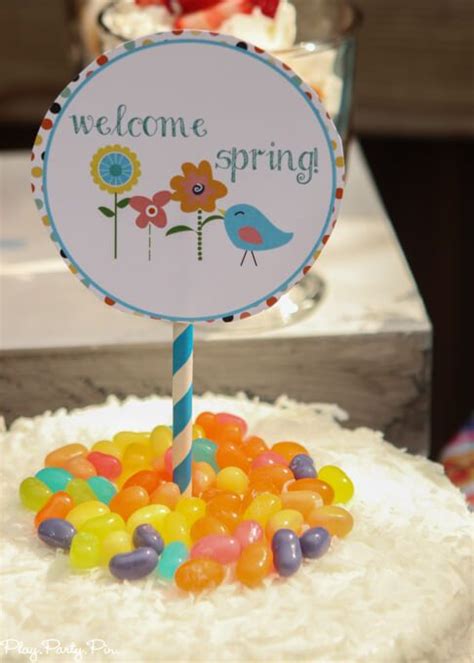 love this it s a spring thing party with tons of spring dessert ideas spring party games and