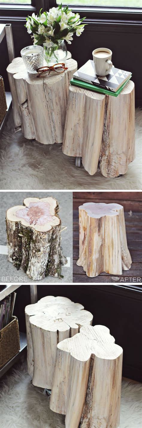 16 Inspiring Diy Tree Stump Projects For Rustic Home Decor