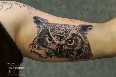Realistic Native Indian Tattoo On Sleeve Design Elegant Owl Tattoo