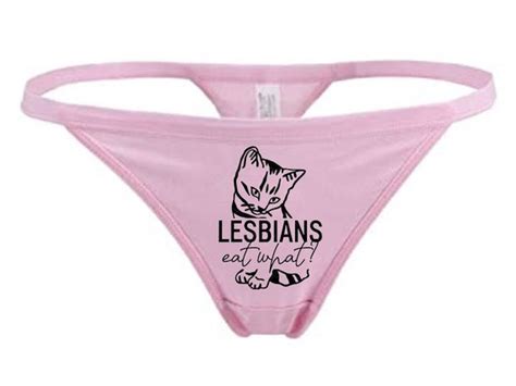 Lesbians Eat What Panties Thong Gay And Lesbian Pride Etsy