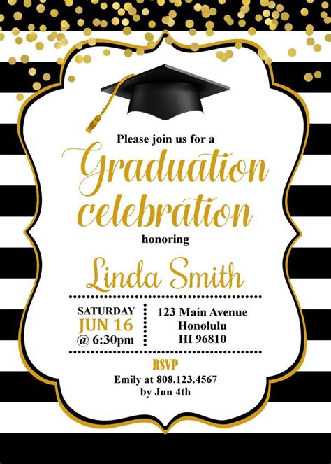 Invitacion De Graduacion Card Graduation Party Invita