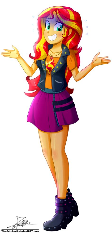 The Butcher X Sunset Shimmer Eqg Style Commissionmy