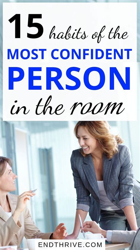15 Habits Of The Most Confident Person In The Room Confident Person