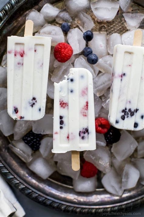 Paleo Berry Coconut Popsicles A Sweet Refreshing Summer Treat Thats