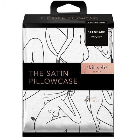 Kitsch Satin Pillowcase Nude Body Hair Free Delivery Justmylook
