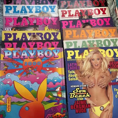 Playboy Magazine Lot Full Year Complete Set Of All Issues W