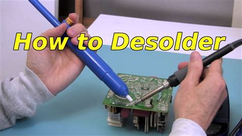 How To Desolder With A Desoldering Pump Solder Sucker Youtube