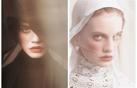 Couture Nun Captures Glassbook Magazine Scarf Photography Portrait Photography Rembrandt