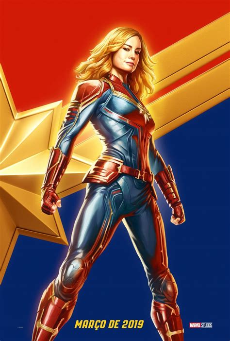 Brie Larson Captain Marvel 2019 Promo Poster Celebmafia
