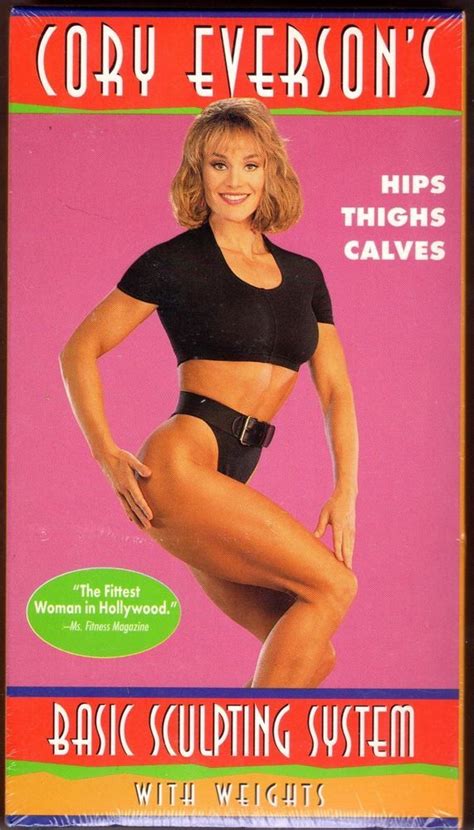 Cory Everson Basic Sculpting System Hips Thighs Calves Vhs 1995 Spandex Workout With Images