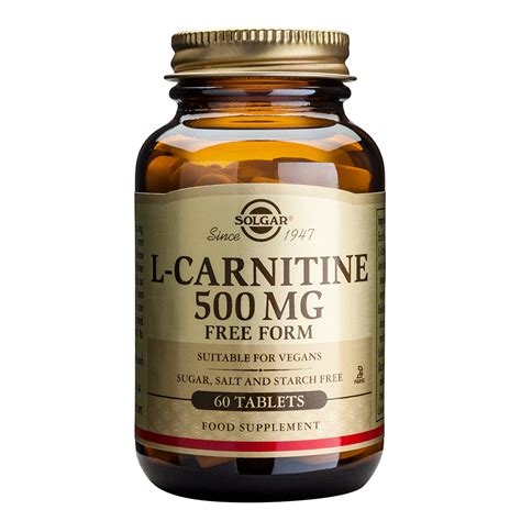 L Carnitine 500 Mg 60 Tabs Solgar