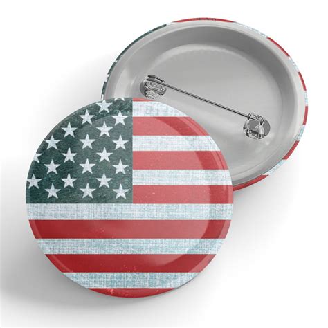 American Flag Button Etsy