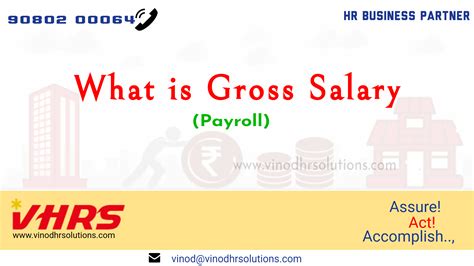 What Is Gross Salary Explanation Calculation Vhrs