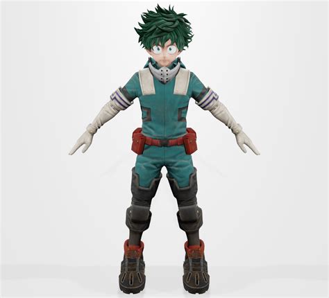 Midoriya From Jump Force Free 3d Model By Migs
