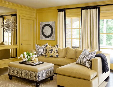 50 Yellow Living Room Ideas Photos