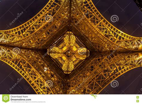 Eiffel Tower Paris Dusk Editorial Stock Image Image Of Night 79321039