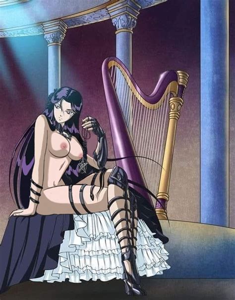 Rule Girls Breasts Outside Busty Dark Violet Eyes Dark Violet Hair Harp Knights Of The