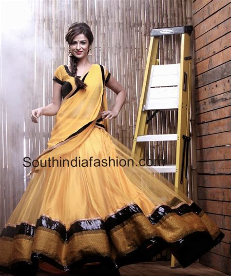 Stunning Designer Half Saree By Prashwi South India Fashion