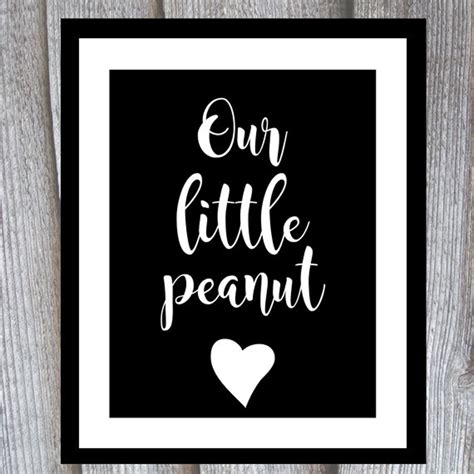 Our Little Peanut Print Custom Nursery Print Nursery Print Etsy