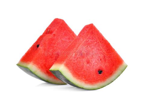 Two Slice Of Ripe Watermelon Stock Image Image Of Close Melon 12541949