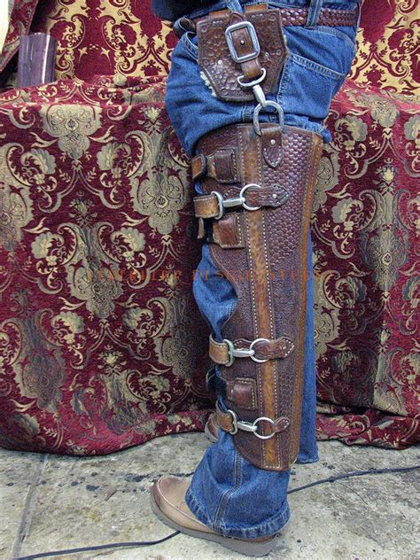 Handmade Steampunk Leather Leg Brace Etsy
