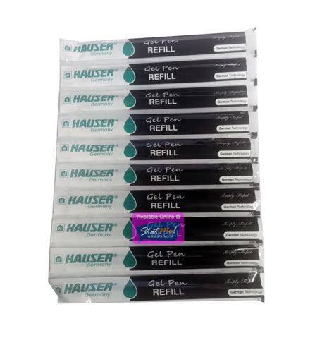 Hauser Sonic Gel Pen Refills Pack Of 10 The Largest