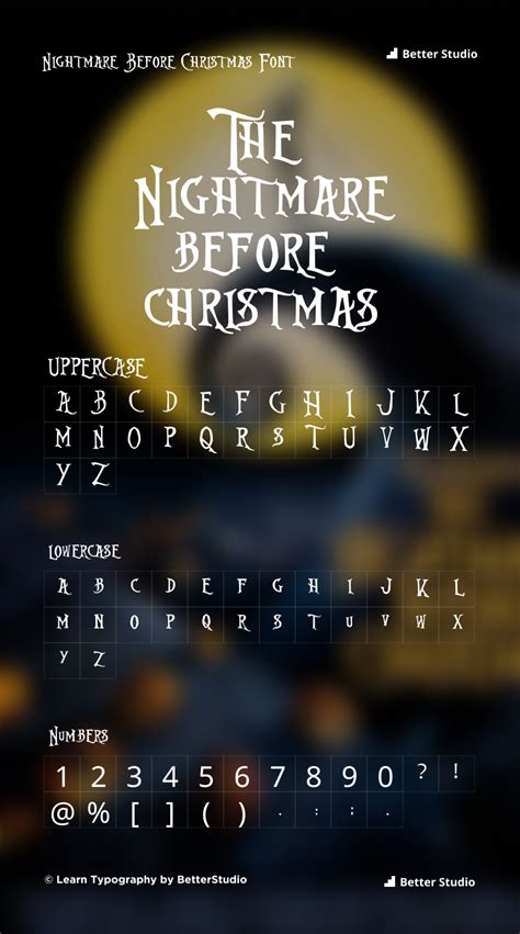 Nightmare Before Christmas Font Download Font For Free