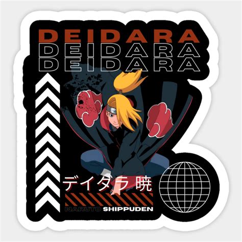 Deidara Akatsuki Deidara Sticker Teepublic