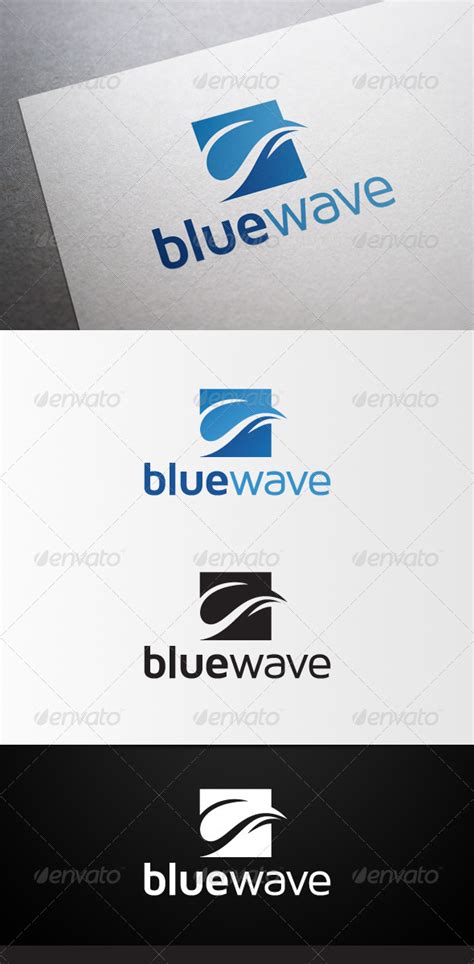 Logo Template Graphicriver Blue Wave Logo 4613570