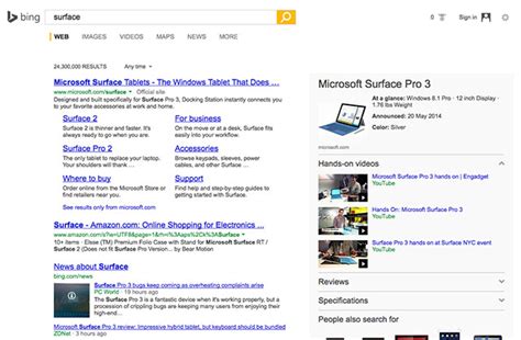 Bing Testing New Search Results Design Moves Top Navigation Below The