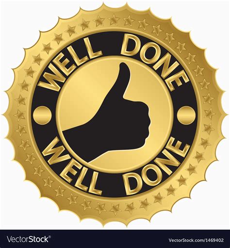 Well Done Stamp Royalty Free Vector Image Vectorstock