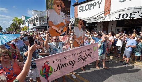 Key West Stages Procession Remembering Jimmy Buffett