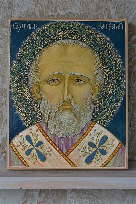 Paint Icon Megalith Photography Help Saint Nicholas Archangel