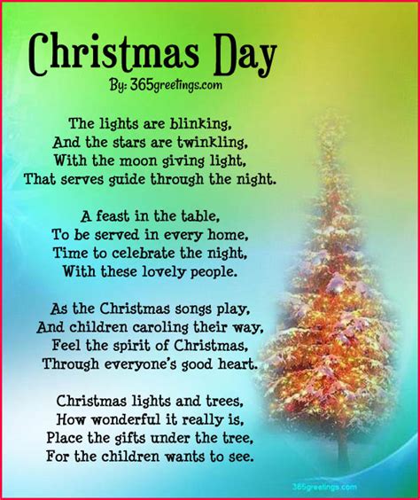 Christmas Day Poem All About Christmas