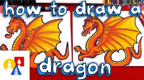 There are cute pictures for. How To Draw A Dragon | Art for kids hub, Dragon drawing ...