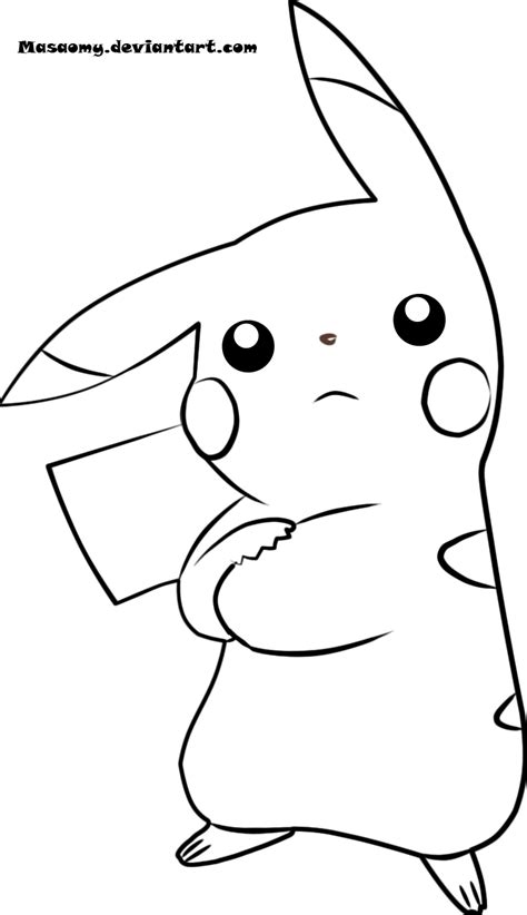 Pikachu Line Drawing At Getdrawings Free Download