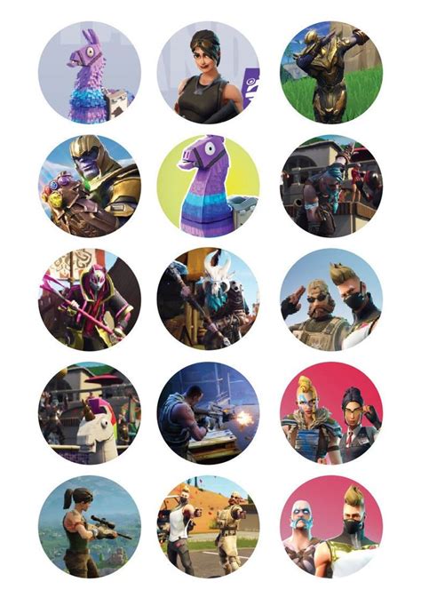 Fortnite season 5 birthday cake location guide. FORTNITE Cupcake toppers or buttons Printable A4 | Etsy ...