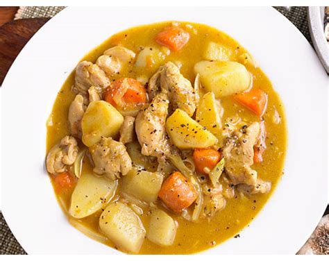 Chicken curry is my favorite food. DISH UP: Curried Chicken with Potatoes and Carrots ...