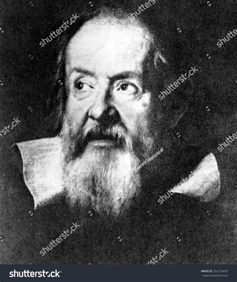 Galileo Galilei Italian Physicist Astronomer 72 Stock Illustration