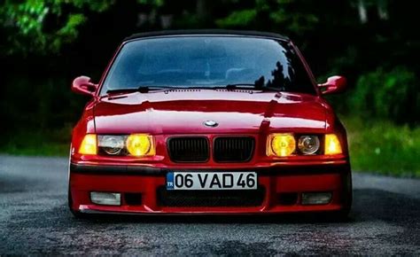 Bmw E36 M3 Red Slammed Stance Bmw E30 Coches Personalizados Coches