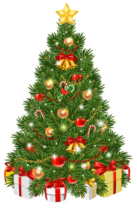Decorated Christmas Tree Clip Art 20 Free Cliparts Download Images On