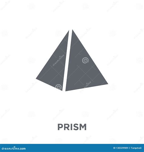 Prism Icon From Geometry Collection Stock Vector Illustration Of