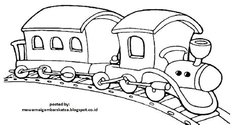 Mewarnai Gambar Kereta Api Untuk Anak Tk Rejazsales