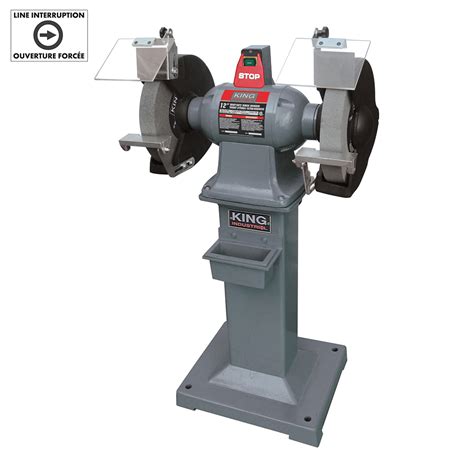 King Industrial Kc Heavy Duty Bench Grinder With Floor Stand